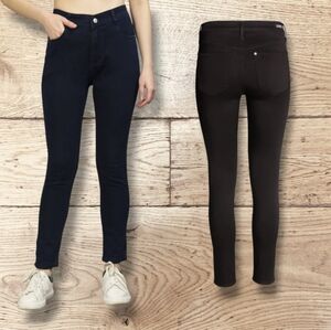 H&M & Denim Women's Black High Waisted Skinny Ankle-Length Jeans